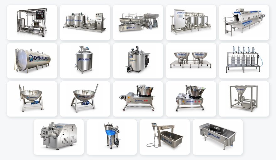 Dynalact dairy processing equipment range